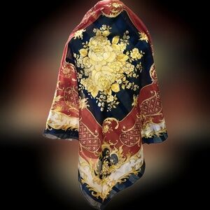 Vintage Color Trend 100% Polyester Made in Italy Scarf